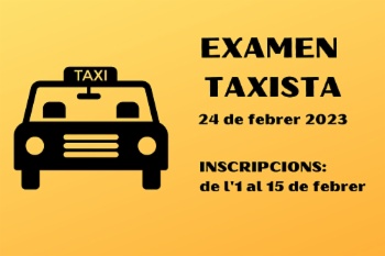 Imatge Convocatòria examen conductor/a auto-taxi