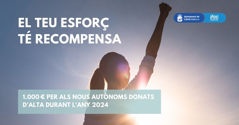 Obert el termini per a sol·licitar les ajudes directes per a nous autònoms a Calvià donats d'alta en 2024.