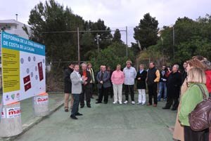 Obres a la zona esportiva de Costa de la Calma.