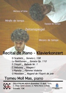 Concert de piano a càrrec de Tomeu Moll.