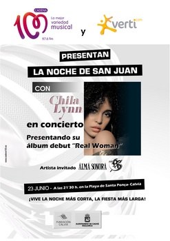 Concert de Chila Lynn en la nit de Sant Joan.