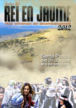 Programa festas del rei En Jaume 2012.