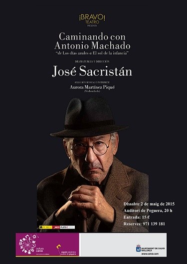 José Sacristán a l'Auditori de Peguera.