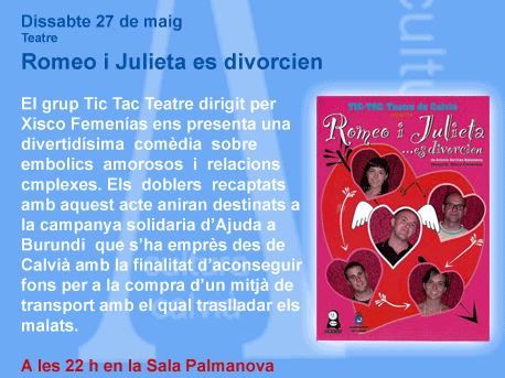 Romeo i Julieta es divorcien.