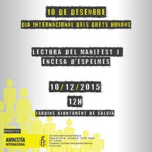 Dia Internacional dels Drets Humans.