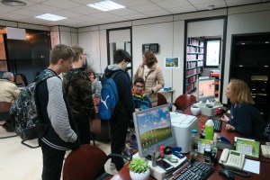 Visita escolar de l'IES Bendinat.