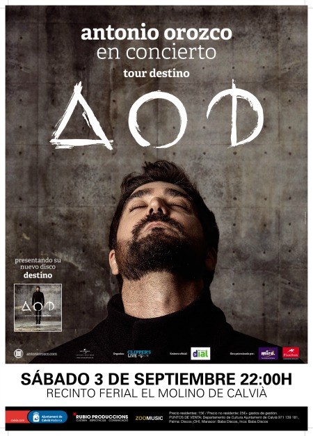 Concert d'Antonio Orozco a Calvià.