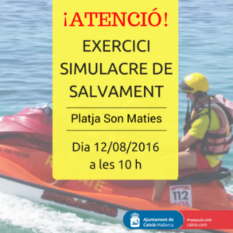 Exercici de simulacre de salvament.