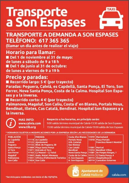 Transport a demanda a Son Espases.