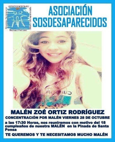 Concentració per Malén Ortiz.
