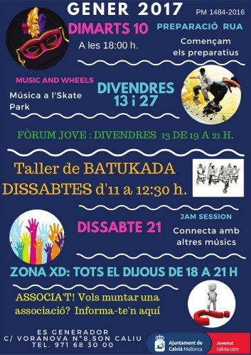 Agenda Jove gener 2017.