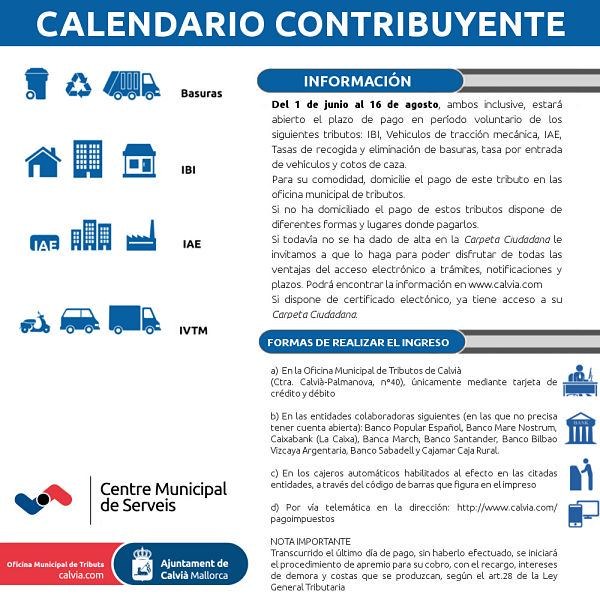 Calendari Contribuent.