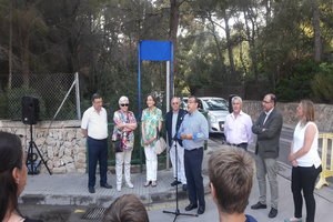 Carrer dedicat a Isabel Servera a Peguera.