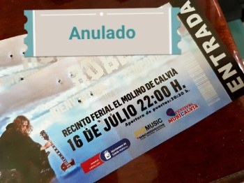 Anul·lat el concert de Robe.