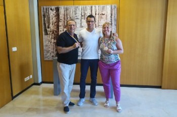 Reconeixement a l'atleta Joan Munar.