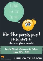 Escola Oficial d'Idiomes: Darreres places!.
