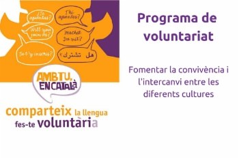 Campanya de voluntariat «Amb tu, en català».