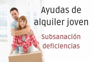 Esmena deficiències ajudes lloguer jove.