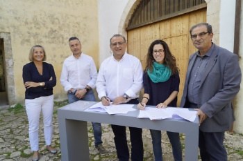 Primer pas per al refugi de la finca de Galatzó.