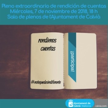 Ple de Rendició de Comptes 2018.