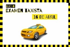Convocatòria d'examen de conductor d'autotaxi.