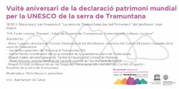 Exposició i Taula Rodona sobre la s. de Tramuntana.
