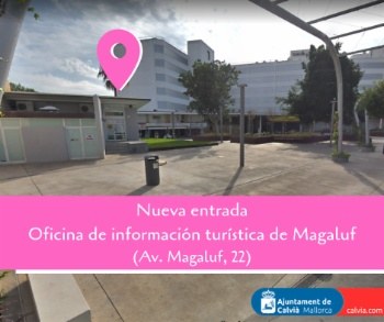 Nova entrada de l'Oficina de Turisme de Magaluf.