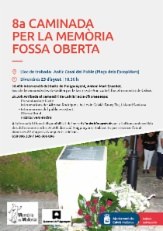 8a Caminada per la Memòria Fossa Oberta.