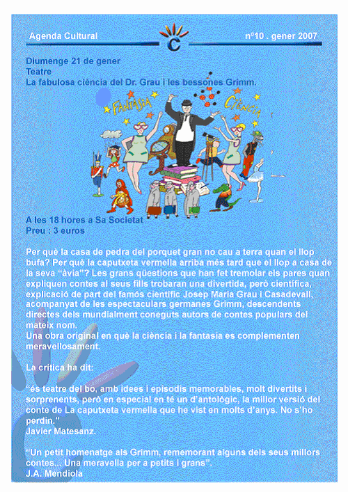 Teatre per a infants.