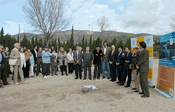 1a pedra de la nova àrea esportiva de Son Caliu.
