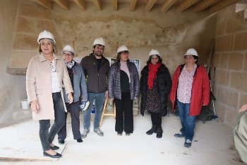 Visita obres de restauració dels molins de Galatzó.