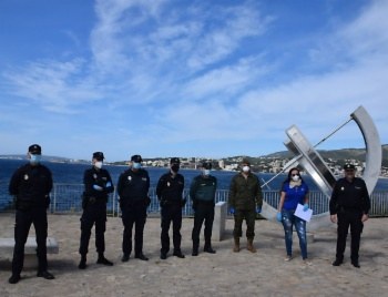 Agraïment de l'IES Bendinat a la Policia de Calvià.
