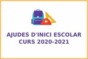 Novetats Ajudes per a inici de curs 2020-2021.