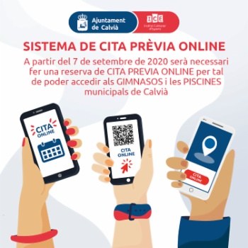 Cita prèvia a instal·lacions esportives municipals.