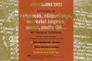 Ajudes promogudes pel Consell de Mallorca.