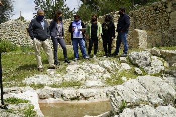 Visita als Molins rehabilitats de la finca Galatzó.
