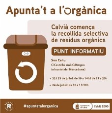 Informa't de la recollida d'orgànica.