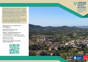 Convocades les V Jornades d'Estudis Locals.
