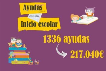 Ajudes d'inici del curs escolar per 217.040 euros.