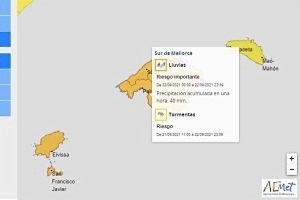 Precaució: Avís de pluges extremes.