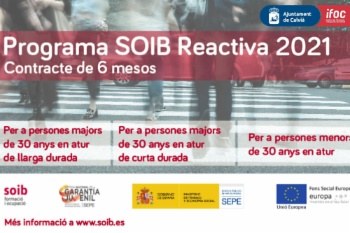 Comença l'inscripció al programa SOIB REACTIVA.