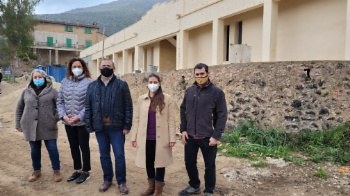 Visita a les obres del Refugi de Galatzó.