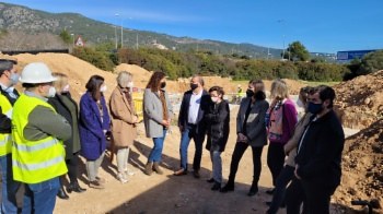 Visita a les obres del Centre de Dia de Palmanova.