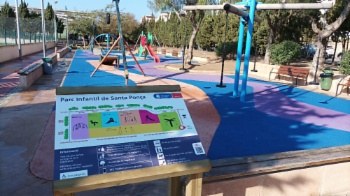 Accessibilitat a parcs infantils de Calvià.