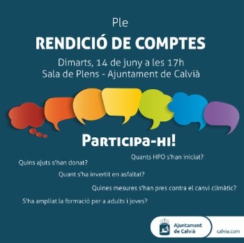 Informa't per a participar en el Ple.