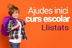 Ajudes municipals per a l'inici del curs escolar.