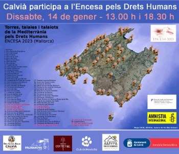 Encesa pels Drets Humans 2023 a Calvià.