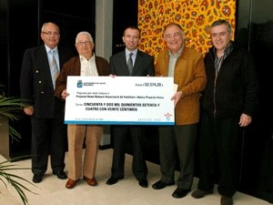 Lliurament simbòlic de 52.574 e. a Projecte Home.