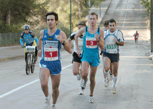 L'atleta Miereczko, guanyador del XXV Marató.