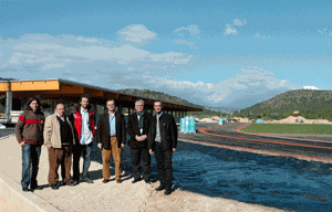 Visita a la nova pista d'atletisme.